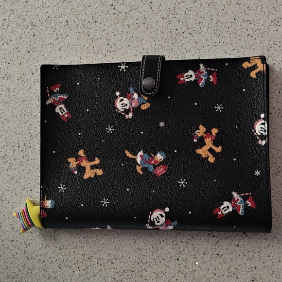 Coach x Disney Mickey Mouse Holiday Print Notebook - Picture 2 of 7